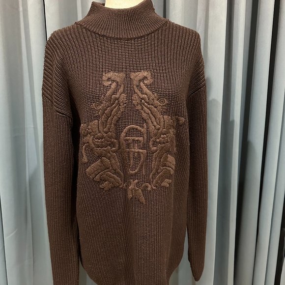 - GIANFRANCO FERRE Men'sBlack Wool Sweater